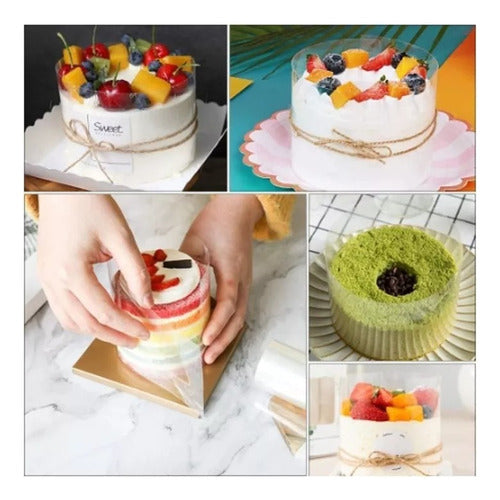 Rollo De Acetato Transparente Repostería 21cm X 5mts - Cukin Transparente