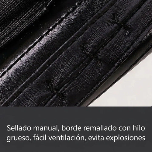 2 Focos Karate Boxeo Norplat Manopla Entrenamiento Curvo Mma Rojo Y Negro