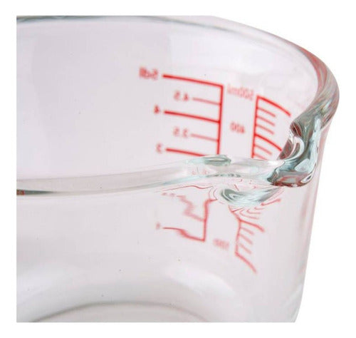 Jarra Medidora Vaso Medidor 500ml 16oz 2tzs Vidrio - Norplat 500ml