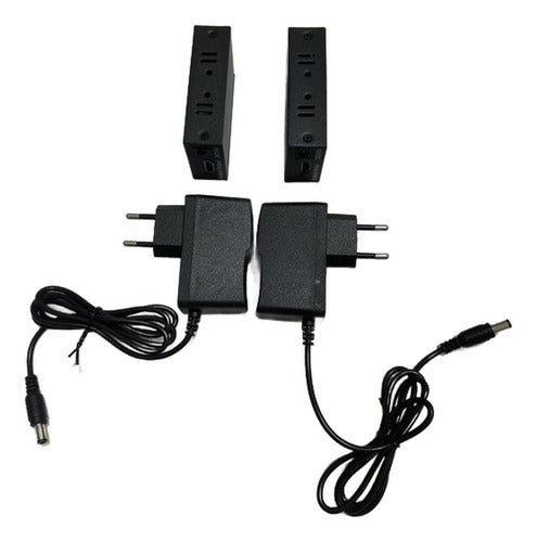 Extensor Hdmi 60 Metros Por Rj45 Cat5e/6e 1080p - Norplat Negro