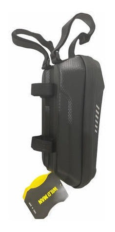 Bolso Rígido Frontal Wild Man 3lts Para Scooter O Bicicleta Negro
