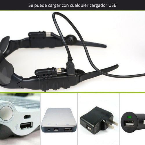 Lentes Gafas Sol Smart Bluetooth Mic Auriculares - Norplat Smart Negro Gris Oscuro Negro Negro