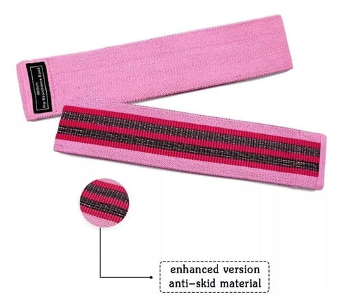 3 Bandas Elásticas Tela Loop Profesional Antideslizante