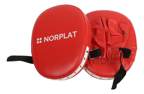 Focos Karate Boxeo Manopla Entrenamiento Almohadilla Norplat Rojo