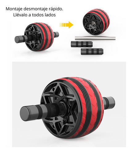 Rueda Abdominal Norplat Abdomen Round Abs Wheel Negro