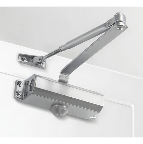 Cierre Automatico Puerta Brazo Hidraulico 25 A 45 Kg Norplat Plateado