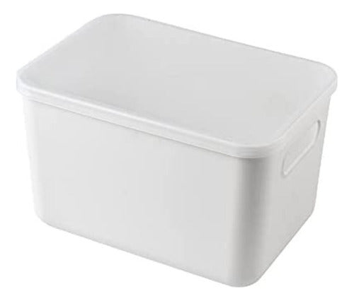 Caja Organizadora Multiuso Con Tapa 26x18x16cm - Cukin Blanco