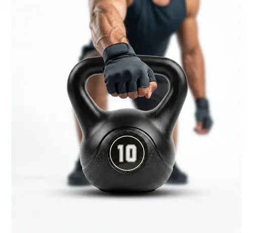 Pesa Rusa Norplat Kettlebell 10kg - Entrenamiento Fitness Negro
