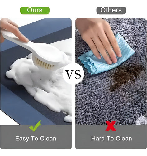 2 Alfombras De Cocina Norplat - Piso De Goma Antideslizante Gris Oscuro Home