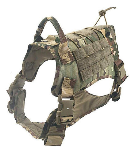 Arnés Táctico Ajustable Lanzamiento Perros Grandes Norplat Camuflado Verde Xl Camuflado Tactico