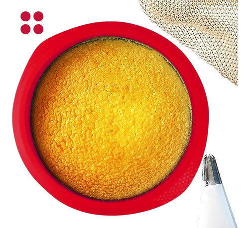 Molde De Silicona Redondo Para Torta O Tarta - Cukin Rojo