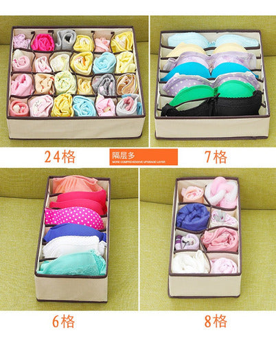 Set 4 Organizadores Ropa Interior Calcetines Sosten Closet Arena