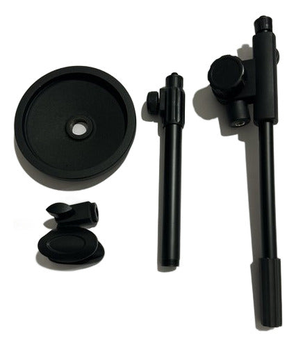 Atril Micrófono Pedestal Sobremesa Escritorio - Norplat Negro
