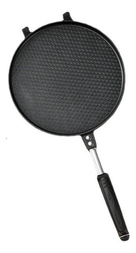 Sarten Para Barquillos 17 Cm Diametro Barquillo Fácil Cukin Negro - Barquillero Cuadrangular