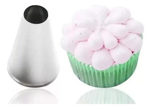 Set De 4 Boquillas Grande Repostería 366/ 365/ 1e /352 O 8cs