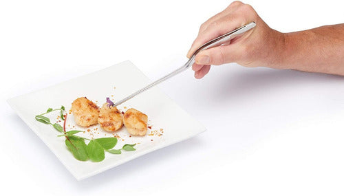 Pinza Gastronómica Para Emplatar Angular 21.5 Cm Profesional