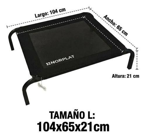 Cama Elevada Norplat Altura Para Perro Gato Talla L Grande Elevada