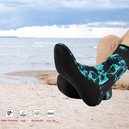 Botas Zapatos Agua Calcetines Neopreno Buceo Playa - Norplat Noche - M