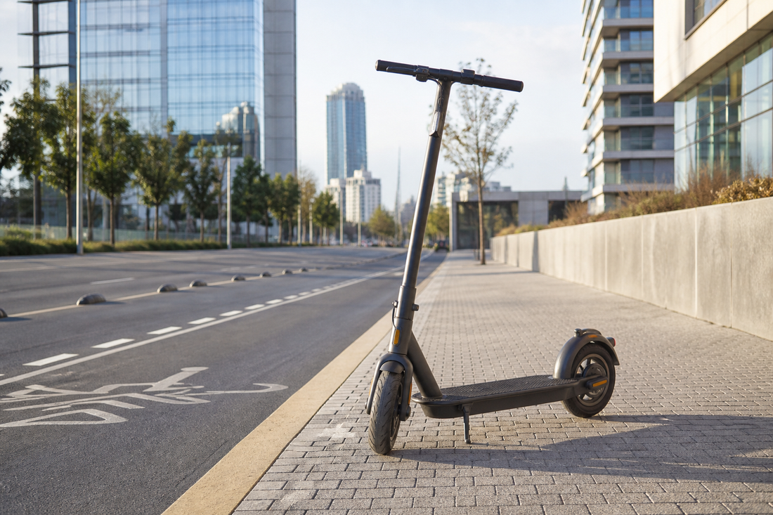Scooter eléctrico urbano en ciclovía en Chile