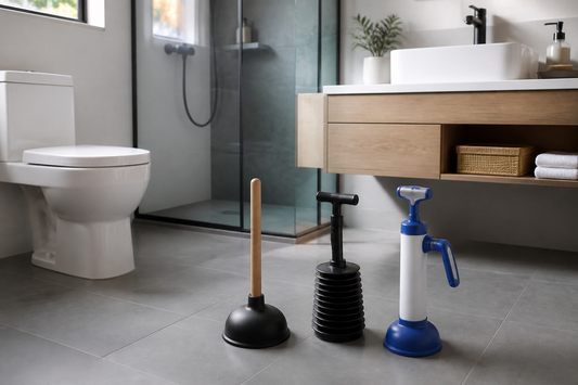 Sopapos para baño junto a WC, lavamanos y ducha para comparar modelos
