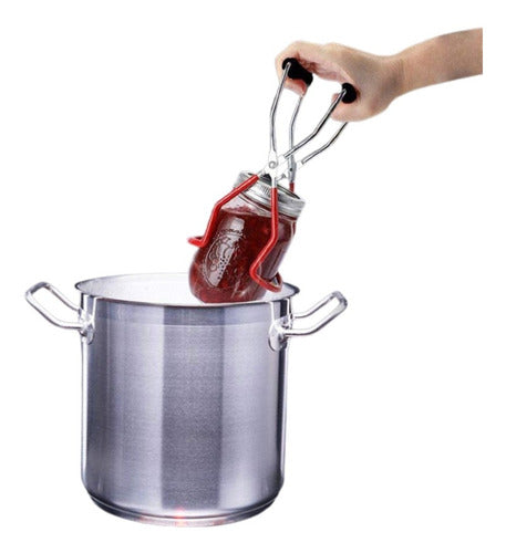 Pinza Elevadora De Frascos De Conservas Calientes - Cukin Rojo