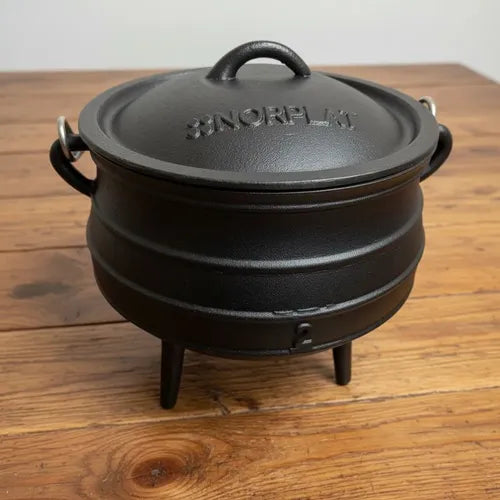 Olleta Olla Hierro Fierro Fundido 6 Litros + Tapa - Norplat Negro