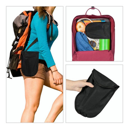 Pala Plegable Picota Sierra 2 En 1 Militar Camping - Norplat Negro