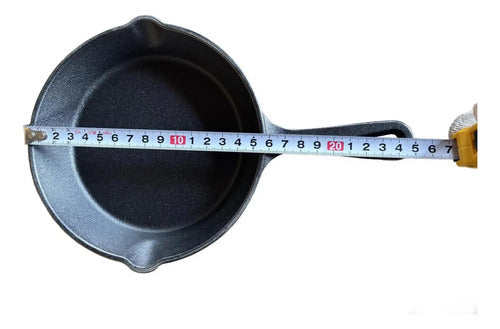 Sarten Redondo Hierro Fundido 16cm Provoleta Cocina Norplat Negro