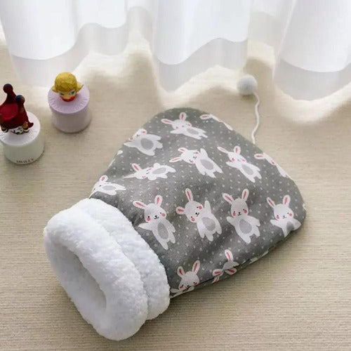 Saco De Dormir Para Gatos Cama Tipo Cueva De 35x25cm Norplat Gris - Conejos Conejos
