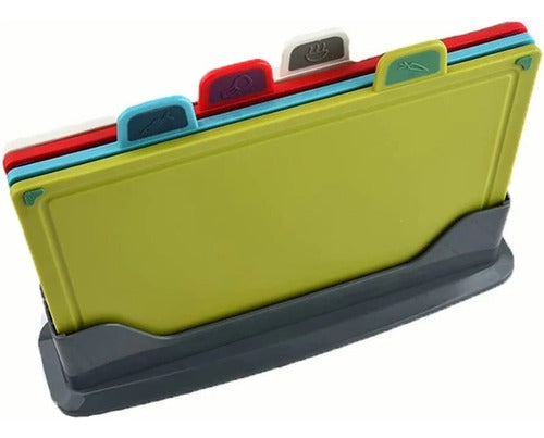 Tabla De Picar Norplat Con Pestañas Para Cocina 4 Unidades Lisa Multicolor