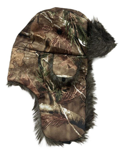 Gorro Invierno Ruso Unisex Calido Termico Camuflado Norplat Verdemarrón M