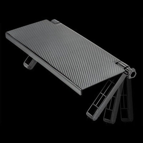 Repisa Pantalla Plegable Ajustable Soporte Decodificador Ome Negro