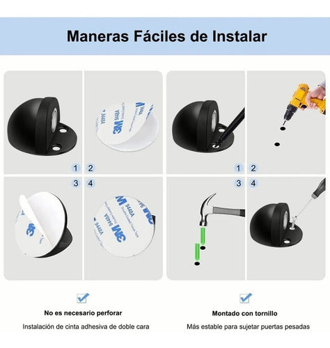 Tope Puerta Magnético - Anti Golpe/ Cierre Con Imán - Ome