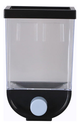 Dispensador Cereal Grano Dulce Frutos Secos Pared 1l Norplat Negro