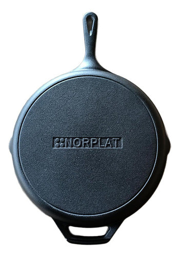 Set De 2 Sartenes Hierro Fundido 10 Y 12 Pulgadas - Norplat Negro