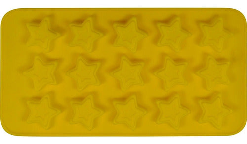 Molde De Silicona Para Estrella De Chocolate - Cukin Amarillo