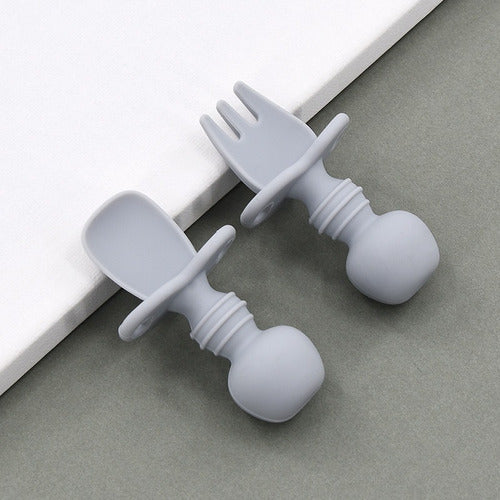 Cubiertos Para Bebe Silicona Aprendizaje 8.5cm - Norplat