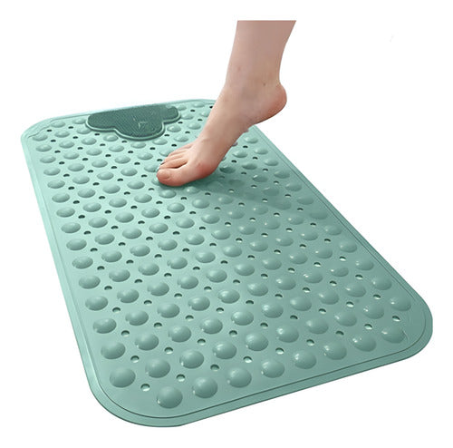 Piso Goma Antideslizante Para Ducha Tinas Alfombra - Norplat Verde Oscuro