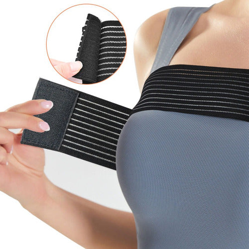 Estabilizador Implantes Mamarios Premium- Med Ajustable Y Negra