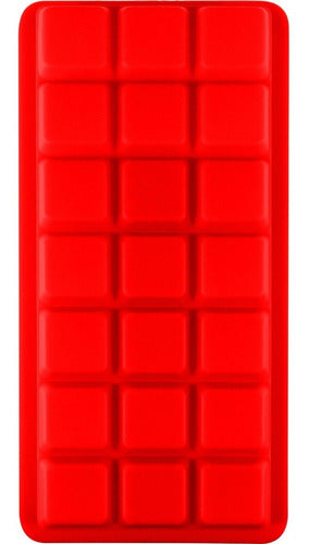 Cubetera De Silicona Para 21 Cubos De Hielo - Cukin Rojo