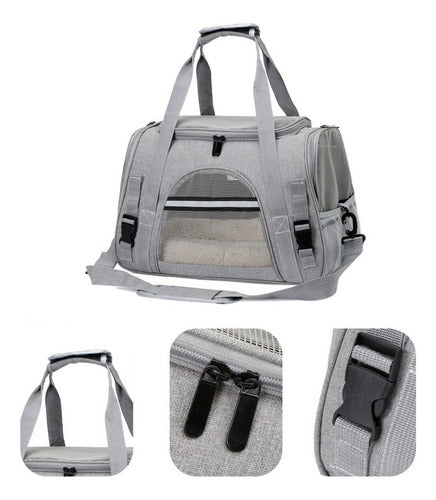 Bolso Transportador Mascota Gato Perros Pequeños - Norplat Rosa