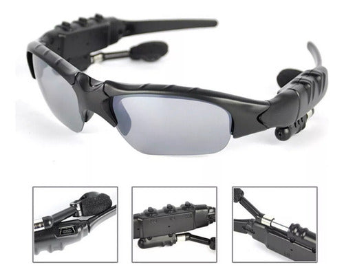 Lentes Gafas Sol Smart Bluetooth Mic Auriculares - Norplat Smart Negro Gris Oscuro Negro Negro