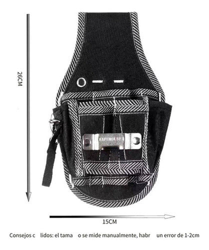 Bolsa Herramientas Eléctrica Colgar Cintura Coleto - Norplat Negro