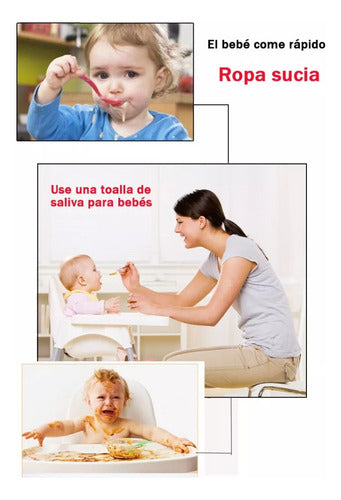 Pack 8 Bandanas Baberos Impermeables Suave Algodón Cute Mixto Mixto Unica