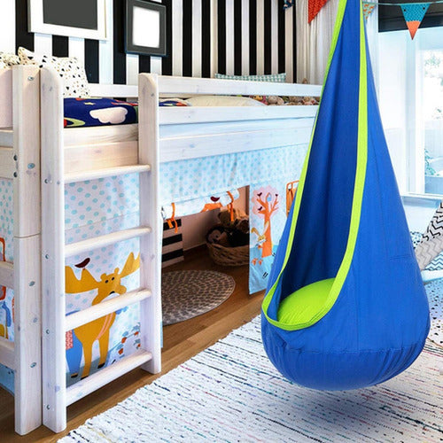 Columpio Sensorial Hamaca Colgante Niños + Cojín - Norplat Azul