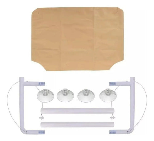 Hamaca Para Gatos Cama De Gato Cama Colgante Ventana - Wuf Beige Liso