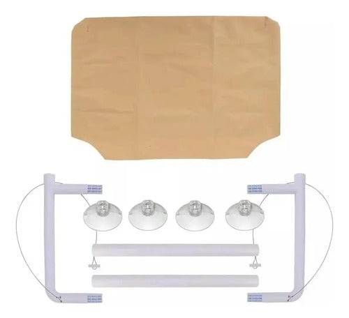 Hamaca Para Gatos Cama De Gato Cama Colgante Ventana - Wuf Beige Liso