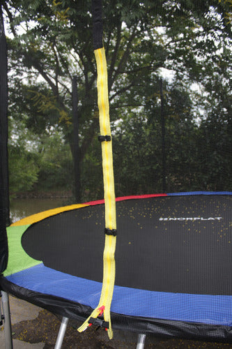 Cama Elástica Norplat Para Niños 12pies 3.66mt Con Escalera Negro Multicolor