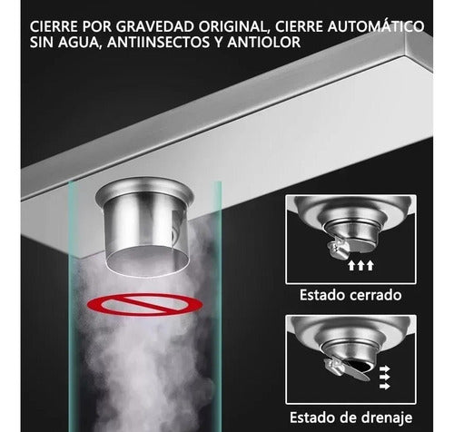 Rejilla Cubierta Antiolor Ducha Antiobstrucción 40cm Norplat