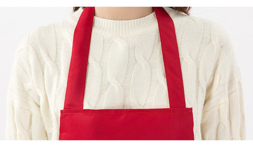 Pechera Clásica Gourmet Antifluido, Antiacido, Antibacterial Rojo